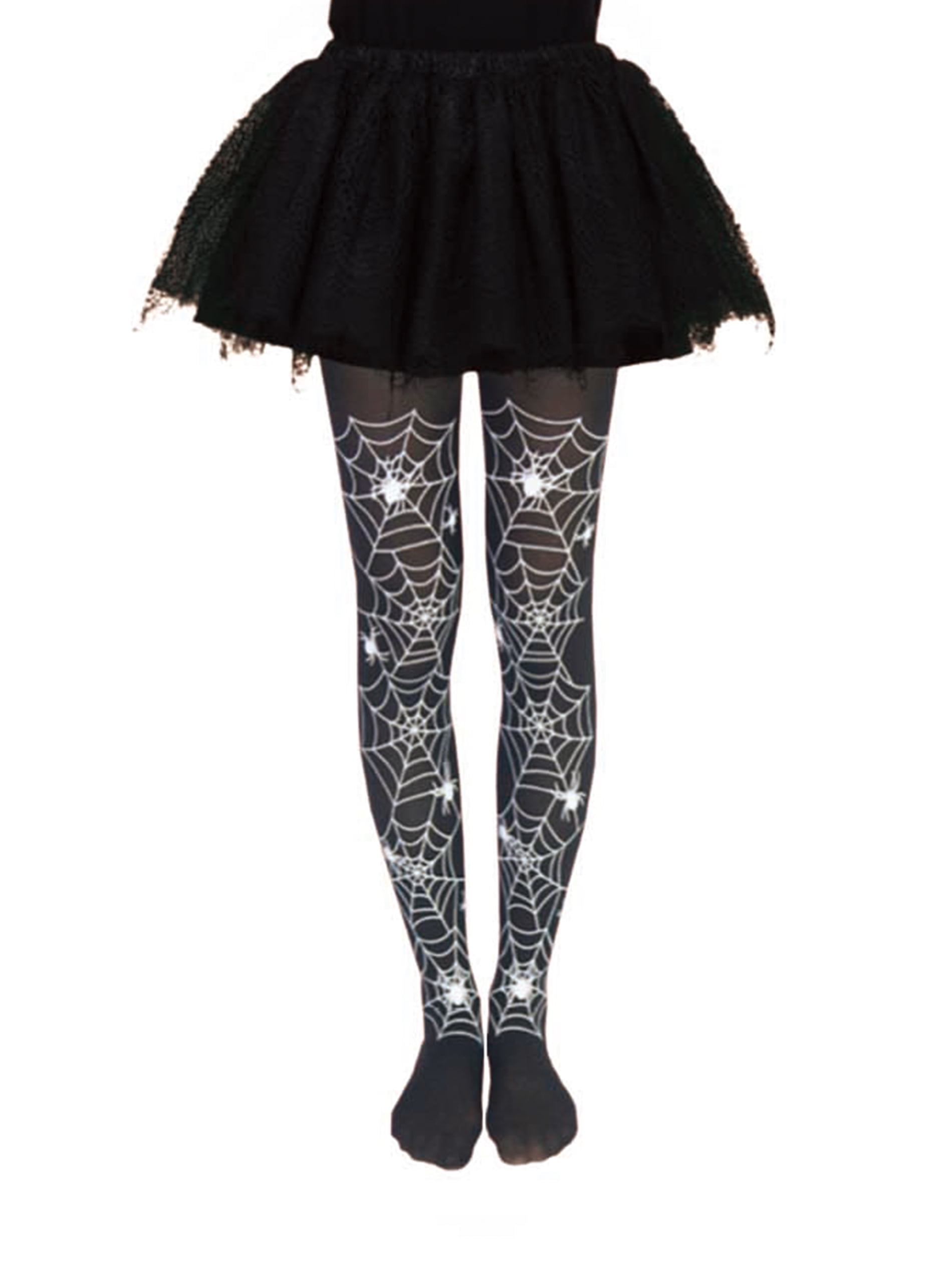 SIBOSUN Halloween Women Skeleton Gloves Stockings Socks Costume Pantyhose Black