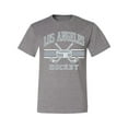 thumbnail image 2 of Wild Bobby City of Los Angeles Hockey Fantasy Fan Sports Men's T-Shirt, Heather Grey, Large, 2 of 5