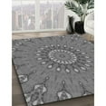 thumbnail image 3 of Ahgly Company Machine Washable Indoor Rectangle Transitional Grey Gray Area Rugs, 6' x 9', 3 of 7
