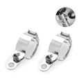 thumbnail image 6 of TAPDRA Motorcycle Fork Mount Turn Signal Clamps 2 Pack Metal Bracket for 3443mm Forks Silver Finish Universal Fit, 6 of 10