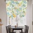 thumbnail image 3 of Watercolor Forest Colorful Tie Up Curtains for Windows, Adjustable Balloon Window Shades, Abstract Art Modern Trees Kitchen Window Treatments Adjustable Roll Up Curtain for Basement/Nursery 52"x45", 3 of 8