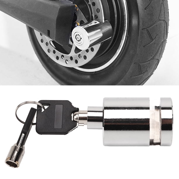 Candado De Disco De Bicicleta, Candado De Freno De Disco Irrompible Impermeable Antirrobo Con Dos Llaves Para Motocicleta