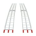 thumbnail image 5 of Silver Loading Truck Ramps, 2 Pcs Heavy Duty Motorcycle Ramps, Folding Ramps Aluminum Alloy Foldable Design, 5 of 22