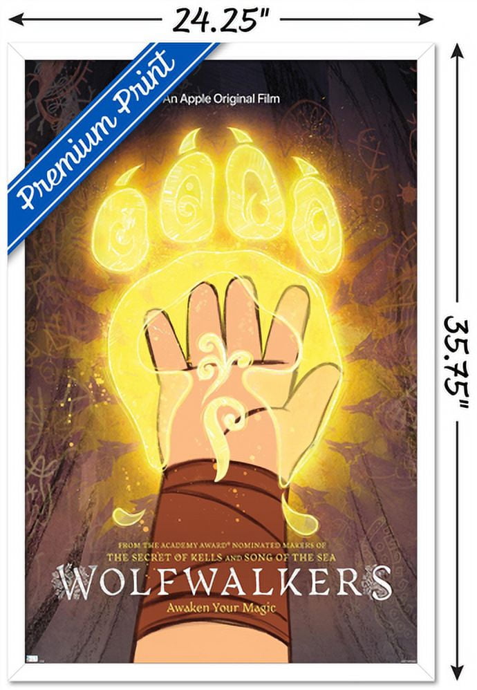 Wolfwalkers - Paw Wall Poster, 22.375" x 34", Framed