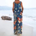 thumbnail image 4 of Iaqnaocc 250 Anniversary Usa Flag Jumpsuits for Women Loose Fit American Flag Butterfly Sleeveless Wide Leg Summer Adjustable Strap Independence Day Usa Flag Jumpsuits Overalls Navy S, 4 of 4