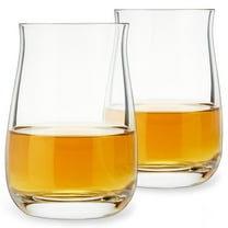Spiegelau Single Barrel Bourbon Glasses, Set of 2, European-Made Lead-Free Crystal, Modern Whiskey Glasses, Dishwasher Safe, Professional Quality Cocktail Glass Gift Set, 13.25 oz