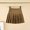 # Khaki, variant on Girls' Pleated Skirt Little Kids School Uniform Mini Skirt with Shorts Elastic Waist Tennis Skater Skort White 110