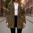 thumbnail image 2 of Stichou Womens Winter Warm Lapel Faux Fur With Inner Lining & Buttons Coats Coffee L, 2 of 5