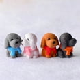 thumbnail image 6 of Joernso 1/4Pcs Cute Scarf Dog Puppy Miniature Doll Model Landscape Furnishing Home Decor, 6 of 8