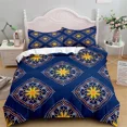 thumbnail image 3 of 2024 Mandala Duvet Cover Microfiber Bohemian Floral Bedding Set Hippie Geometric Comforter Cover King For Teens Bedroom r, 3 of 7