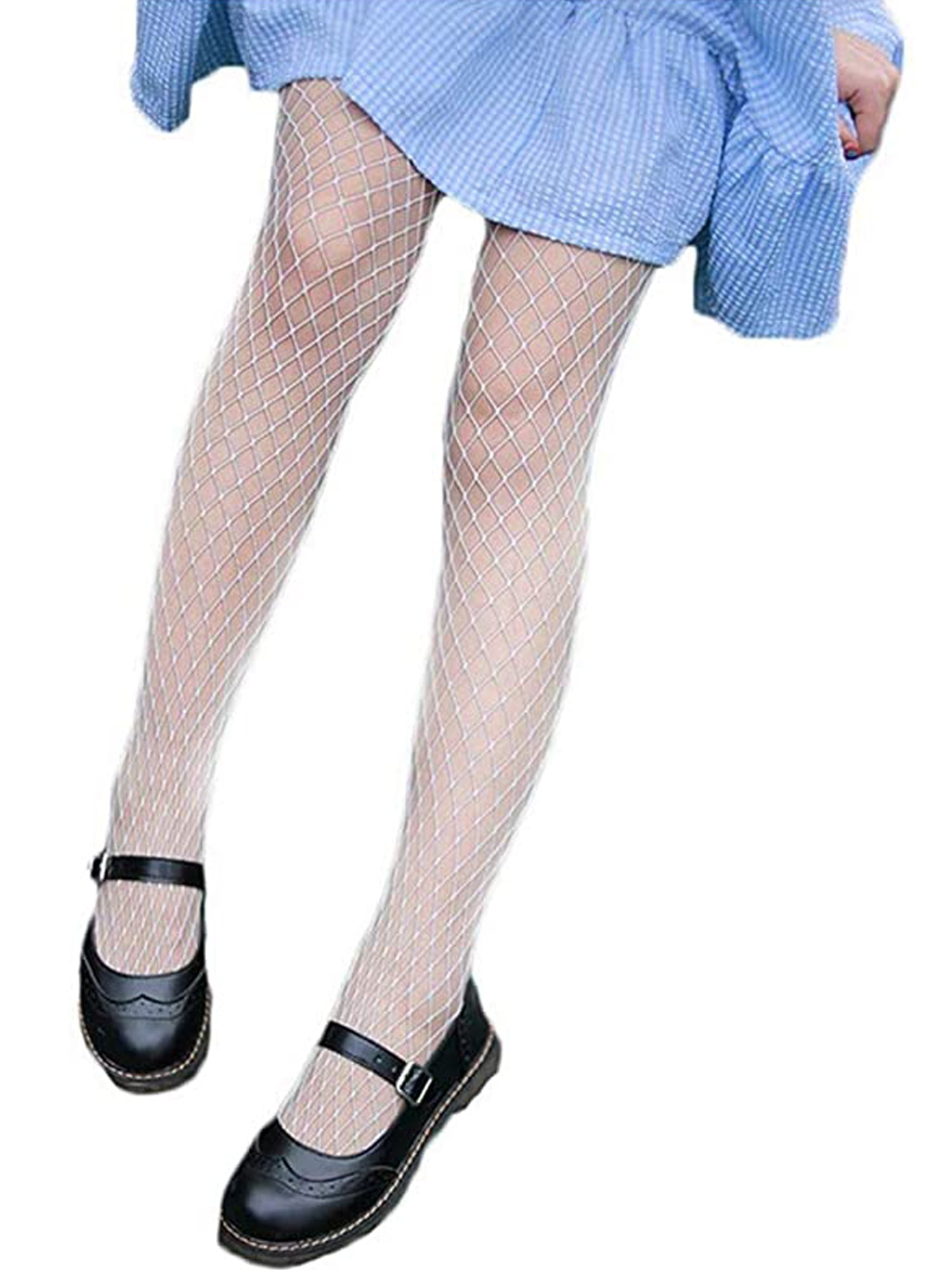 Kuriozud Kuriozud Kids Girls Mesh Big Pantyhose Tights