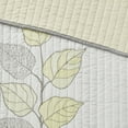 thumbnail image 3 of Witaxima Full/Queen 6-Piece Embroidered Quilt Set, Yellow Reversible Microfiber Bedding with Decorative Pillows, 3 of 11