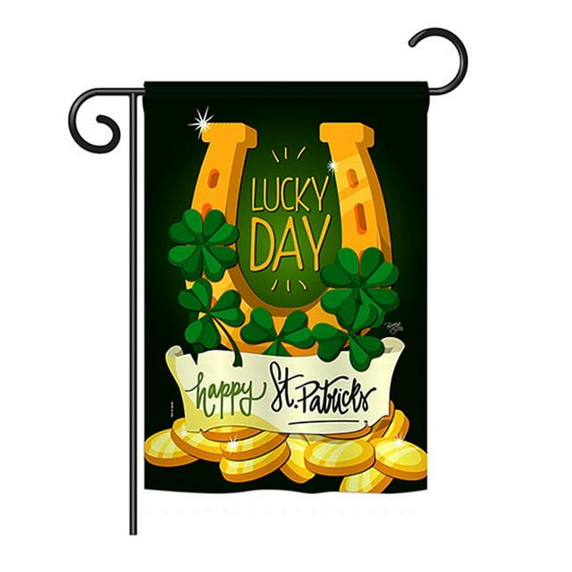 13 x 18.5 in. Lucky Day Spring St Patrick Impressions Decorative Garden Flag