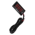thumbnail image 1 of Motorcycle Water Temperature Gauge, ABS LCD DC 12V Water Temp Gauge Motorcycle Water Temperature Meter with 10mm Sparking Plug Adapter Universal for Motorcycles, 1 of 7