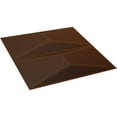 thumbnail image 5 of 19 5/8"W x 19 5/8"H Aberdeen EnduraWall Decorative 3D Wall Panel, Universal Aged Metallic Rust (Covers 2.67 Sq. Ft.), 5 of 5