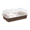 thumbnail image 3 of FITYLE Turtle Tank Reptile Habitat Multifunction Areas Bottom Drainage Tortoises Case Breeding Box Hermit Tortoise Enclosure Starter brown, 3 of 9