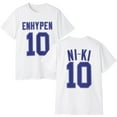 thumbnail image 4 of Enhypen Merch Unisex Number T-Shirt – Casual Kpop Graphic Tee for Fans, Short Sleeve Cotton Top for Men & Women, 4 of 6