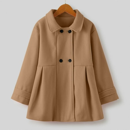 

kpoplk Kids Jacket Kids Snow Coat Suit Autumn And Winter Children s Coral Velvet Warm Coat Thickened Jacket(Coffee)