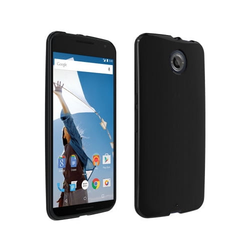Verizon High Gloss Silicone Case for Google Nexus 6 - Black