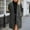 czb# Grey157, variant on CUZIBR Womens Winter Trench Coat Long Sleeve Double Plus Size Wool Coat For Autumn Winter Warm Windbreaker Full Length Comfortable Jacket With Pocket,Army Green,L