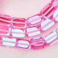 thumbnail image 3 of Pink Nebula | .925 Sterling Silver | Galaxy Glass Pebble Bracelet, 3 of 6