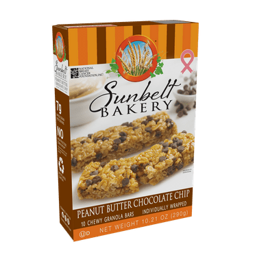Sunbelt Bakery Chewy Granola Bars, Peanut Butter Chocolate Chip, 10 Ct