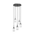 thumbnail image 1 of Edge 5 Light Cluster Pendalier Shown In Espresso Finish With 4 White Muslin Glass, 1 of 1