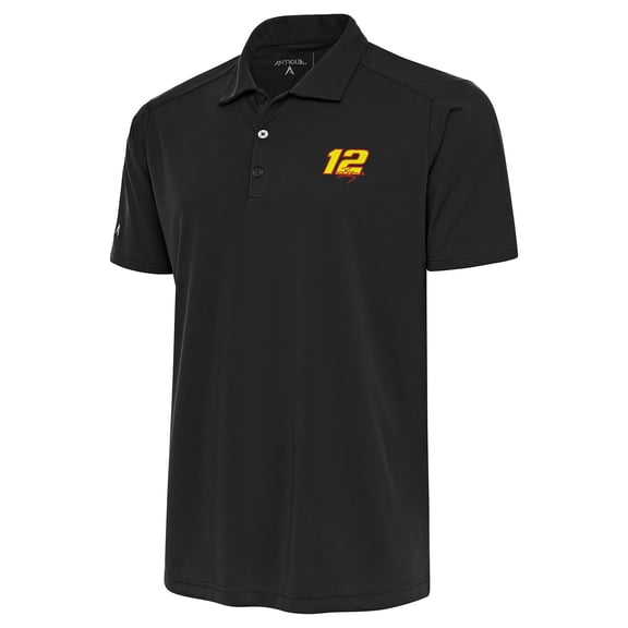 Men's Antigua Gray Ryan Blaney Tribute Polo