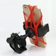 thumbnail image 3 of Universal Motorcycle Phone Mount with Adjustable Strap for Handlebar Support ABS Metal Silicone, 3 of 8