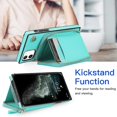 thumbnail image 3 of Funda tipo cartera para iPhone 11 con tarjetero y correa para el hombro para mujer, 3 of 5