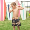 thumbnail image 4 of FORMRS Boys Swim Trunks Quick Dry Mesh Liner Boardshorts Sizes XS-XL, Retro Watercolor Planet, 4 of 7