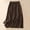 *Coffee, variant on ClodeEU Women's Embroidered Linen Blend Elastic Waist Midi Skirt ,Loose Fit Vintage Casual Summer Skirt Yellow,Womens Plus M
