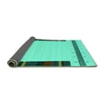 thumbnail image 2 of Ahgly Company Indoor Square Abstract Turquoise Blue Contemporary Area Rugs, 7' Square, 2 of 4