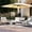 Beige, variant on Grand Patio 4 Pieces Patio Conversation Set with Thick Mesh Sling Cushion and Coffee Table, Beige