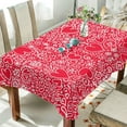 thumbnail image 4 of GZHJMY Valentine's Day Love Heart Tablecloth, Rectangle Waterproof Washable Polyester Table Cover for Picnic Dinner Holiday Party Decor, 60 x 108 Inch, 4 of 7