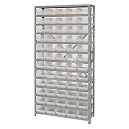 

Quantum Storage 1275-102CL Clear View Shelf and Bin Unit 60 Shelf Bins