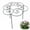 M, variant on 1pcs 10.8" Metal Plant Support Ring, Heavy-Duty Peony Cage, Grow-Through Garden Stake for Flowers Vegetables, Indoor Outdoor Decorative Plant Holder