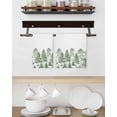 thumbnail image 3 of Green Pine Tree Hand Towels Set, Waffle Weave Kitchen Towels 3 Pieces, Vintage Watercolor Botanical Microfiber Hair Face Bath Tea Towel Absorbent Quick Drying Cleaning Dish Cloths, 15.7"x23.6", 3 of 7