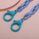 thumbnail image 3 of Colgante en forma de flor Bling Bling Cadena de cubierta facial Color brillante Azul, 3 of 3