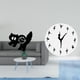 thumbnail image 2 of Reloj de pared colgante acrílico con mecanismo silencioso (sin ), diseño de bailarina de ballet de fácil lectura, adorno encantador para el estu, 2 of 8