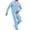 Light blue, variant on Blekii Mens Sweatshirt Sweatpants Set Fleece, Men's Solid Color Sweatshirt & Sweatpants Set, Long Sleeve Hoodie & Jogger Pants, Casual Lounge Wear for Fall Winter, Fleece Lined Hoodie Jogger