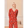thumbnail image 2 of Ekouaer Women' 2 Piece Pajamas Fuzzy Fleece Sleepwear Set Long Sleeve Outfits 2025 Fall Loungewear, 2 of 6