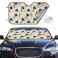 thumbnail image 2 of Fotbe Flower Leaves Car Windshield Sunshade | Sun Visor Protector Front Window Shade, Keeps Out UV Rays, Keeps Your Vehicle Cool-Medium, 2 of 7