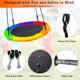 thumbnail image 5 of Columpio de árbol de platillo de 40 pulgadas para niños al aire última intervensión, marco de acero  multicolor, 5 of 6
