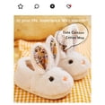 thumbnail image 6 of hirigin Kids Boys Girls Warm Slippers Toddler Cute Cartoon Rabbit Animals Slippers Autumn Winter Anti-Slip Soft Sole House Indoor Shoes, 6 of 8