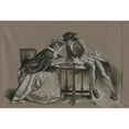 thumbnail image 2 of Edwin Austin Abbey 24x18 Gold Ornate Framed and Double Matted Museum Art Print Titled - Study. Lady and Gentleman in Conversation Across a Table (1984), 2 of 4