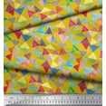 thumbnail image 2 of Soimoi Cotton Cambric Fabric Triangle Geometric Print Fabric by The Yard 42 Inch Wide, 2 of 3