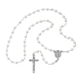 thumbnail image 1 of ZHAOCHENG Collar largo blanco Rosario 8mm Cuentas de vidrio blanco, 1 of 1