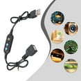 thumbnail image 2 of Smart USB Timer Cord 24H Adjustable Auto Shut-Off 5V For Aquarium Desk Fan LED Power Saving, 2 of 8
