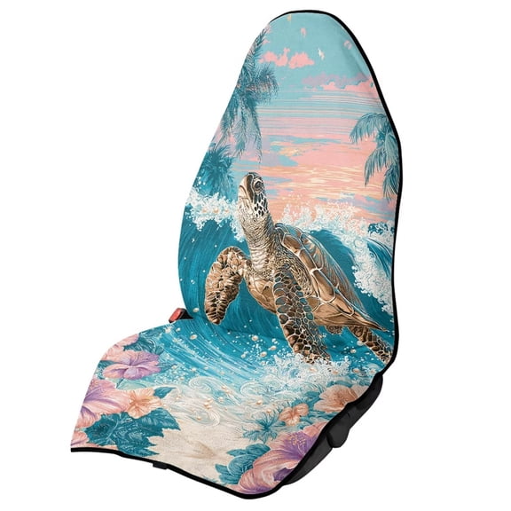 Bulopur Sea Turtle Car Seat Towel Cover After Beach Gym Workout Athletic Towel Car Seat Cover for Sports Universal Car Seat Protector Fit Most Vehicles Gift for Family